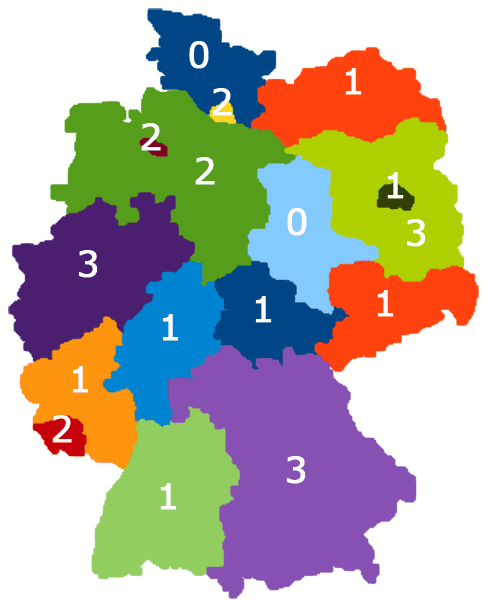 Deutschlandkarte Minitrampolin